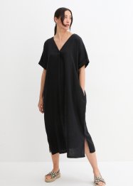 Wijde kaftan jurk van puur linnen, bonprix PREMIUM