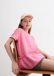 Meisjes mousseline blouse van katoen, bpc bonprix collection