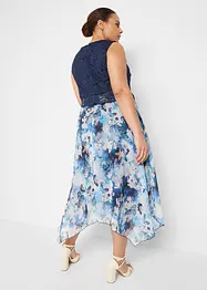 Chiffon jurk met kant, bonprix