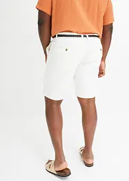 Chino bermuda met riem, regular fit, bpc bonprix collection