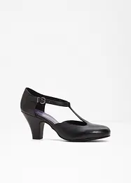 Strappy pumps van leer, bonprix