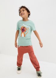 Jongens T-shirt en 3/4 broek van biologisch katoen (2-dlg. set), bpc bonprix collection