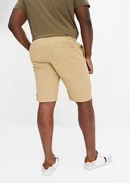 Chino bermuda met linnen en elastische band, regular fit, bpc bonprix collection