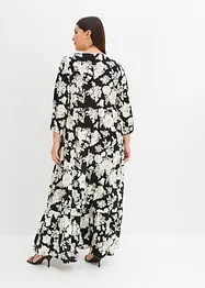Gedessineerde maxi jurk van vloeiende viscose, bonprix
