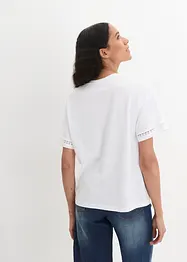 Shirt met broderie anglaise, bonprix