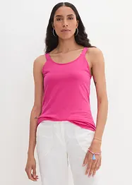 Katoenen longtop met verstelbare schouderbandjes (set van 2), bonprix