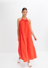 Katoenen maxi jurk met strikdetail, RAINBOW