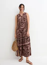 Geweven maxi jurk met print, bonprix