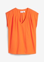 Blouse met V-hals en korte mouwen, bpc bonprix collection