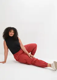 Cargo broek met linnen, bonprix