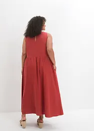 Maxi jurk in een lichte linnen-viscosemix, bonprix