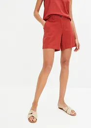 Rechte short met linnen, bpc bonprix collection