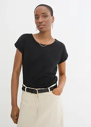 Shirt met zijde, bonprix