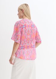 Chiffon blouse met korte mouwen, bpc selection