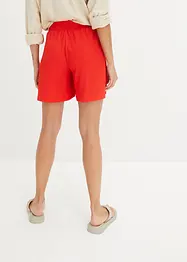 High waist short van gestructureerde jersey met comfortband, bonprix