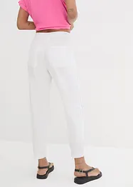 Linnen broek met kant opzij, cropped, bpc bonprix collection