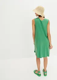 Korte jersey jurk in A-lijn, mouwloos, bonprix