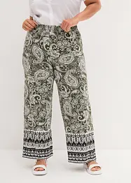 Losjes vallende broek met paisley, bonprix