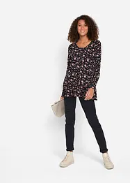 Lange shirt tuniek in een viscosemix, bonprix