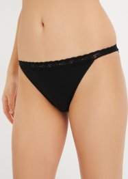 Tanga maxislip (set van 4) met biologisch katoen, bpc bonprix collection