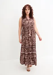 Geweven maxi jurk met print, bonprix