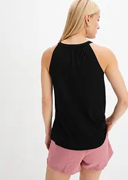Jersey top met plooitjes, bonprix
