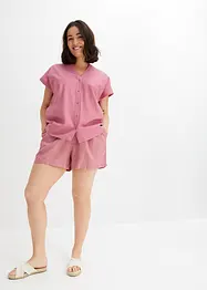 Linnen short met zijsplitten, BODYFLIRT