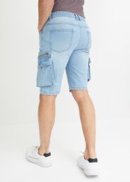 Lange jeans short met cargozakken, regular fit, John Baner JEANSWEAR