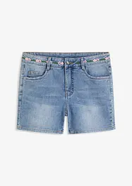 Jeans short met borduursel, BODYFLIRT