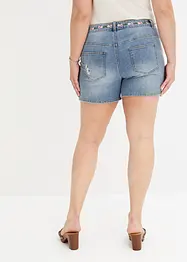 Jeans short met borduursel, BODYFLIRT