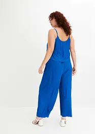 Jersey plissé jumpsuit, bonprix