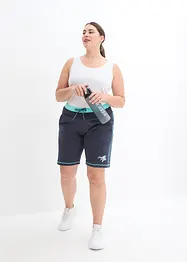 Sweat short in een katoen-wolmix, bonprix