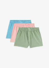 Wijde jersey boxershort van biologisch katoen (set van 3), bonprix