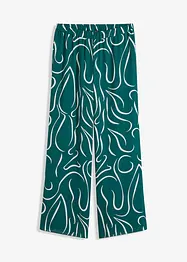 Soepelvallende broek met print, bonprix