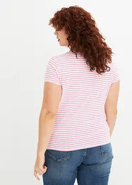 Gestreept shirt met cut-out, bonprix