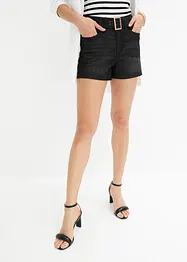 Jeans short met riem (2-dlg. set), bonprix