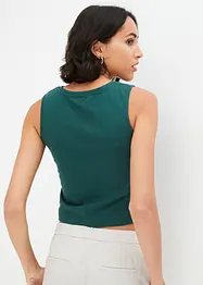 Cropped top van katoen-stretch, bonprix