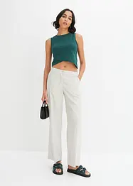 Cropped top van katoen-stretch, bonprix