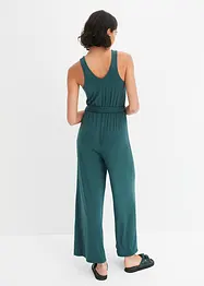 Jersey jumpsuit met plooitjes, bonprix