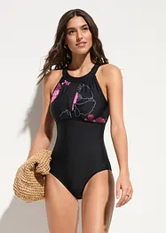 Badpak met transparant inzetstuk, bonprix