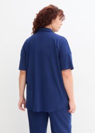 Geribde blouse met knoopsluiting, bpc bonprix collection