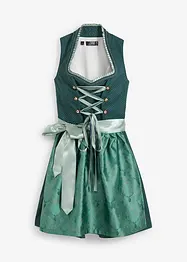 Dirndl met opstaande kraag, knielang (2-dlg. set), bonprix