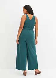 Jersey jumpsuit met plooitjes, bonprix