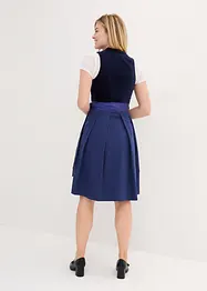Dirndl met fluweel en schort van satijn (2-dlg. set), bonprix