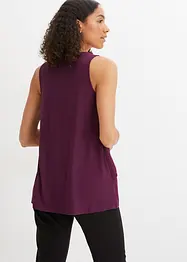 Top met rits in een viscosemix, bonprix