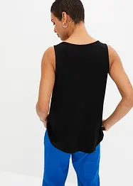 Top met rits in een viscosemix, bonprix
