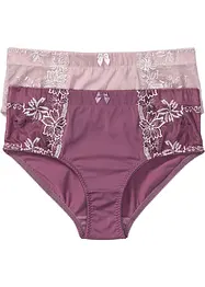 Corrigerende slip met borduurse (set van 2), bonprix