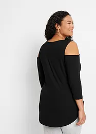 Cold shoulder shirt van soepele viscose, bonprix