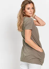 Longshirt met viscose, bonprix
