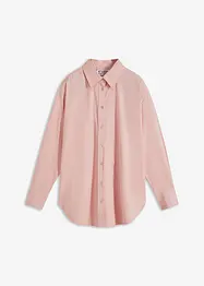 Oversized overhemdblouse met knoopsluiting van katoen, bonprix